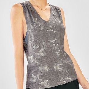 Fabletics Taryn Printed V-Neck Tank - S